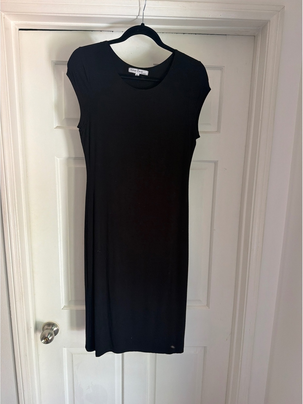 Velvet Torch Black Sleeveless Midi Dress XL